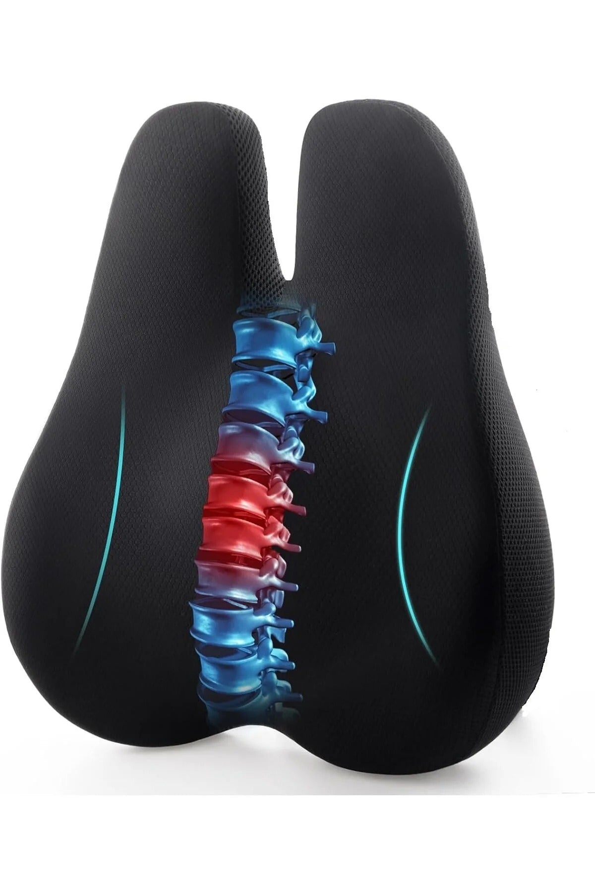 Anesaura Siyah Visco Bel Destek Minderi